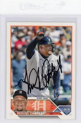 2023 Topps Series 1 Miguel Cabrera Auto Signed Card JSA COA Autograph Tigers HOF • $74.99