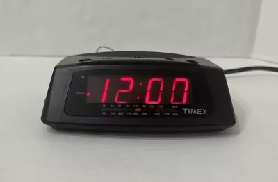 Vintage Timex AM/FM Alarm Clock Radio T229B Black • $16.50