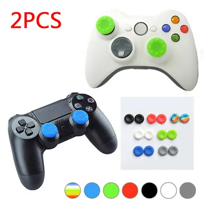 $8.33 • Buy 2X Silicone Cap Thumb Stick Cover Case Skin Joystick Grips For PS2/3/4 XBOX 36E