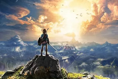 $16.81 • Buy The Legend Of Zelda Poster 20x13'' 36x24  48x32  Breath Of The Wild Silk Print