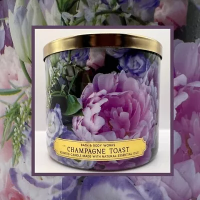 Bath & Body Works Champagne Toast 3-Wick Scented Candle *NEW DESIGN* 🥂🍾 • £27.99