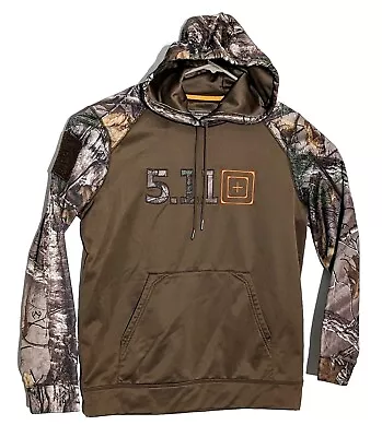 511 5.11 Tactical Hoodie Mens M Brown Camo RealTree Camouflage Hunting • $19.90