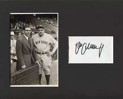 Max Schmeling Heavyweight Boxing Champ Signed Autograph Photo With Babe Ruth • $49.99