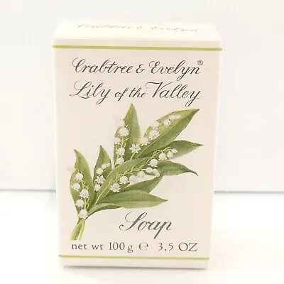 Crabtree Evelyn Vintage Bar Soap 3.5 Oz Lily Of The Valley W/box Switzerland 90s • £18.29