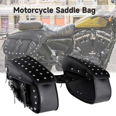 $129.99 • Buy Motorcycle Saddlebags Side Luggage Tool Bag For Yamaha V-Star XVS 650 950 1100