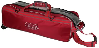 Storm Red Tournament 3 Ball Tote Bowling Bag • $89.95