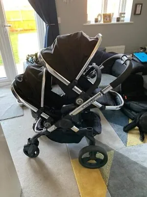 Icandy Peach Black Edition Pram/pushchair Twin • £550