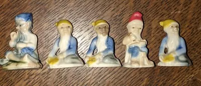 Vtg Wade Whimsies Miniature Elf Gnome Figurines Irish Pixies * Set Of 5 • $49.99