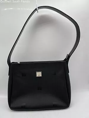 Victor Hugo Womens Black Leather Inner Divider Zipper Shoulder Purse • $12.99