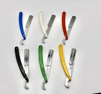 Lot Of 6 Turkish Cut Throat Razor - Straight Modern Shaving Shavette Sedef New • $12.99