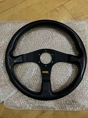 MOMO CORSE D35 Steering Wheel RARE JDM KBA 70116 350MM Black Stitch Free Ship • $249.69