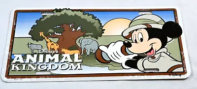 ANIMAL KINGDOM Safari Mickey Mouse Disney Metal License Plate • $24.99