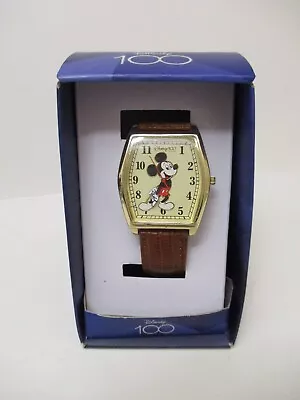 Classic Style Mickey Mouse 100th Anniversary Men's Watch Disney In Box • $24.95