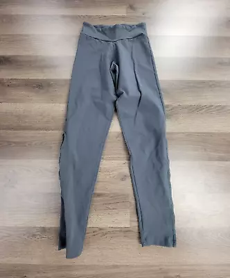 Margarita Supplex Leggings Size 2 Gray Women's Yoga Stretch Flower Logo Comfort  • $24.95