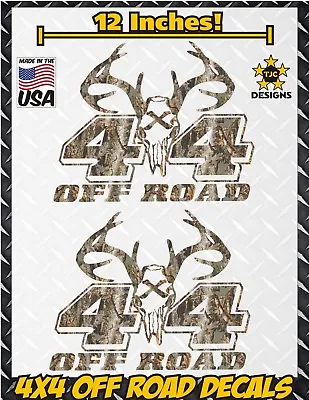 4x4 Offroad Decals REAL TREE CAMOUFLAGE Ford F150 Super Duty Deer Hunting Skull • $16.50
