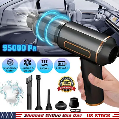 95000Pa Wireless Car Vacuum Cleaner Air Blower Wireless Handheld Rechargeable • $24.43