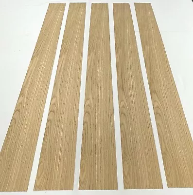 White Oak Wood Veneer. 5  Sheets Of Select Grade(42  X 4.5”) 1/45” 7.5 Sq Ft • $19.99