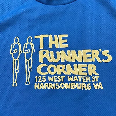 Mizuno Runners Corner Harrisonburg VA Active Running Shirt Size Men’s L Blue • $17.97