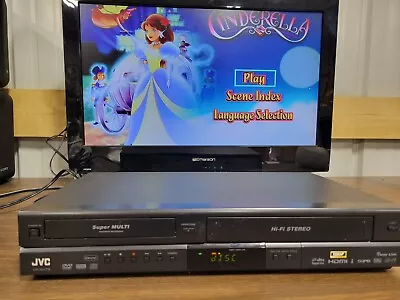 JVC DR-MV79B DVD VCR VHS Combo Player Recorder 1080P HDMI WITH Remote SEE VIDEO! • $129.55