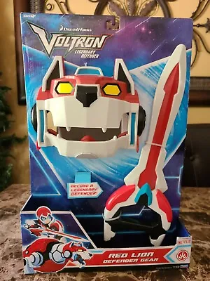 Playmates Voltron Red Lion Legendary Defender Gear Sword & Mask Toy Costume NEW • $28