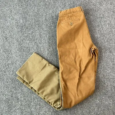 Cabalas Pants Mens 32 X 36 Brown Canvas Upland Brush Briar Proof Hunting Vintage • $38.99