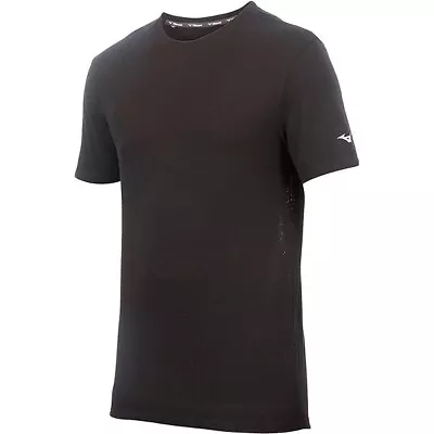 Mizuno Inspire Men's Medium -Pure Black - Running T- Shirt BRAND NEW SEALED  • $14.18