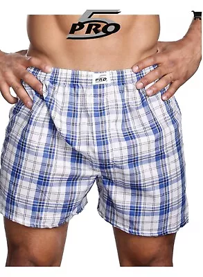 Lot 3 6  12 Mens Boxer Shorts 100% Cotton Pro5-SMLXL 2XL 3XL 4XL 5XL • $16.95