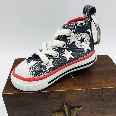 $22 • Buy Converse All Star Chuck Taylor Sneaker Shoe Bag Charm Keychain USA Flag Stars