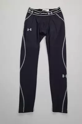 Under Armour Pants Adult Small Black Compression Leggings Tight Athletic Mens • $17.99