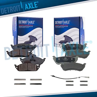 Front & Rear Ceramic Brake Pads W/Hardware For Mercedes Benz ML320 ML350 ML430 • $49.66