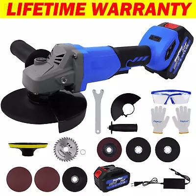 £45.06 • Buy 21V Cordless Angle Grinder With Battery Charger Cutting Sanding Polishing Tool