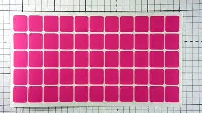 50 X Pink Blank Keyboard Stickers Computer Laptop PC Nontransparent Vinyl • £2.95