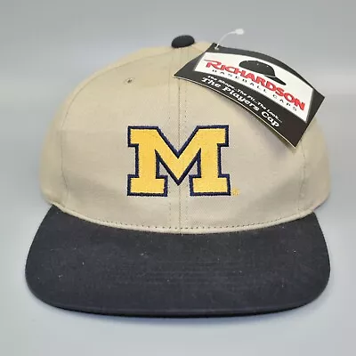 Michigan Wolverines Richardson Vintage 90's Strapback Cap Hat - NWT • $24.95