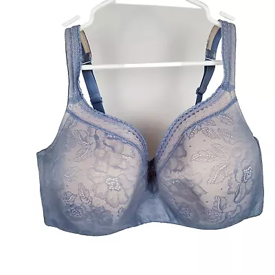 CACIQUE Lane Bryant Lightly Lined SZ 42DDD Modern Lace Covered LL Balconette Bra • $19.99