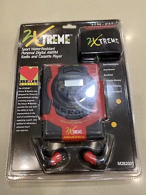 MEMOREX DIGITAL AM/FM Cassette Player Radio Alarm Clock Heart Monitor 2Xtreme • $100