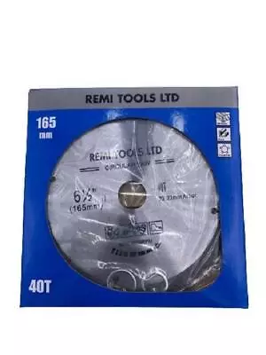 Circular Saw Blade 165mm X 40T Fits To DeWalt Makita Bosch Etc • £5.99