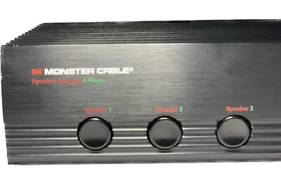 Monster Cable 4-Way Speaker Selector Switch With Amplifier Protection Pre-owned • $19.95
