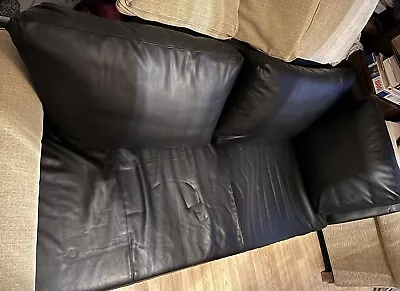 3 Part Sofas  Black Leather 3+2 Seaters & Corner • £373.74
