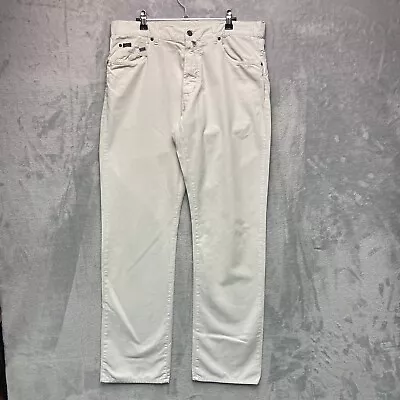 Gant Trousers Men’s 36 X 34 Straight Fit White Cotton Chinos  • £14.81