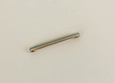 £68 • Buy 9ct Gold Enameled Tie Bar Brooch Edwardian Antique With Gift Box