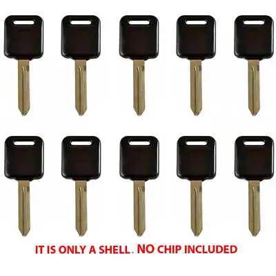 Key Shell Case Compatible With Nissan Uncut Blade Non Chip DA34 (10 Pack) • $21.26