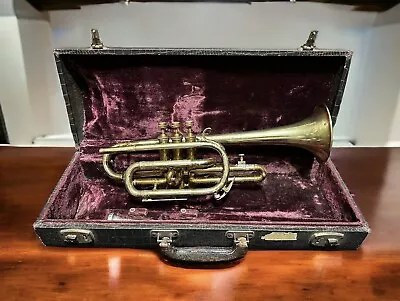 Reconditioned Vintage French Couesnon Cornet Trumpet Made In Paris France • $150