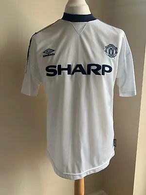 Manchester United Umbro 1999 2000 Football Shirt Medium Mens Original 3rd Kit • £80