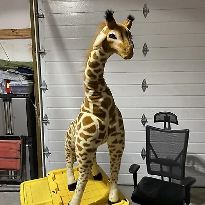 Huge Melissa & Doug Jumbo Plush Giraffe Stuffed Animal Toy 4.5 Feet Tall #2106 • $51.48