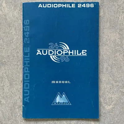 £6.97 • Buy M-Audio Manual For Vintage Audiophile 2496 Soundcard  - Good Condition