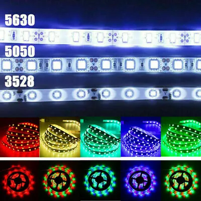 300 LED 12V 5M 16ft 3528 5050 RGB SMD Flexible Strip Light With 3M Tape US • $10.44