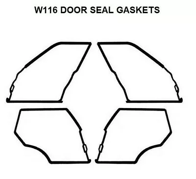 Door Seals Weatherstrip OUTER DOOR Seal Gaskets 280S 280SE Mercedes Benz W116 • $151.90