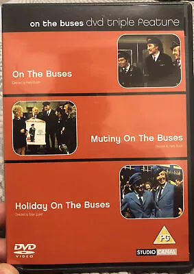 On The Buses/Mutiny On The Buses/Holiday On The Buses Rare Deleted Comedy DVD • £14.99