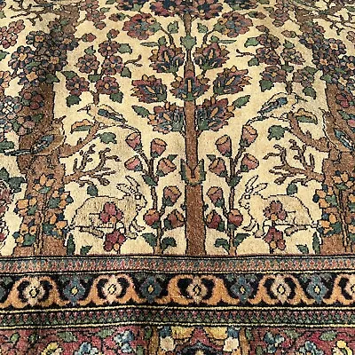 Antique Persiann Isfahann Hand Knotted Wool Rug 200x135cm • £999