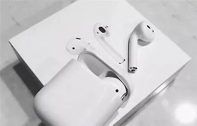 AirPods(2nd Gen)bluetooth Headphones White&Wirless Charge Case A2031 A2032 • $55